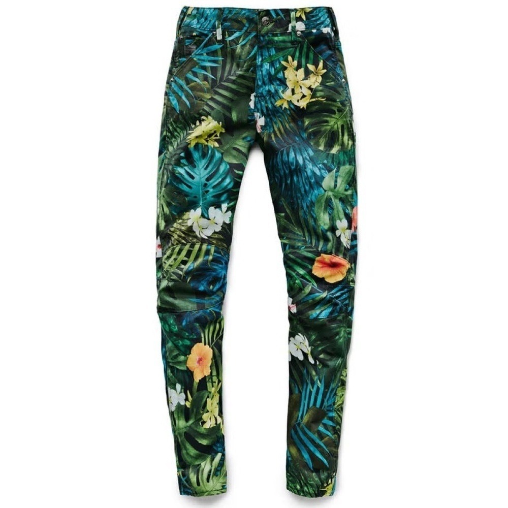 G-STAR Raw Mid Boyfriend Tropical Aloha Floral Elwood Jeans Pharrell Williams 24